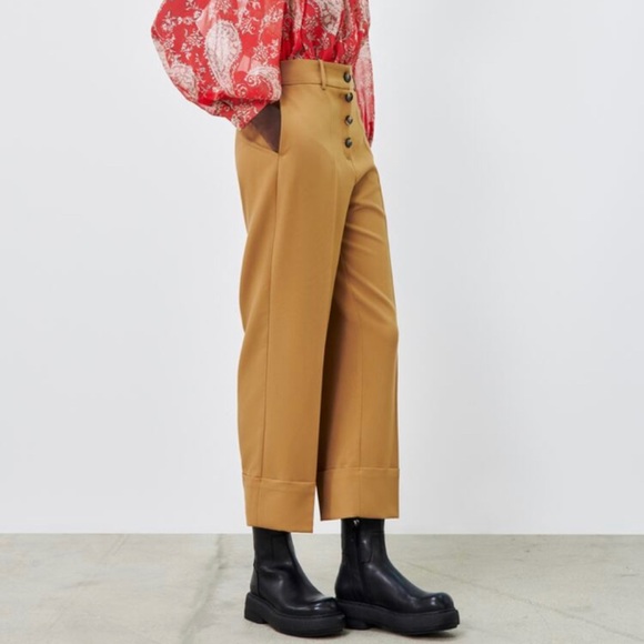 Zara Pants & Jumpsuits Zara Cuffed Straight Pant Poshmark